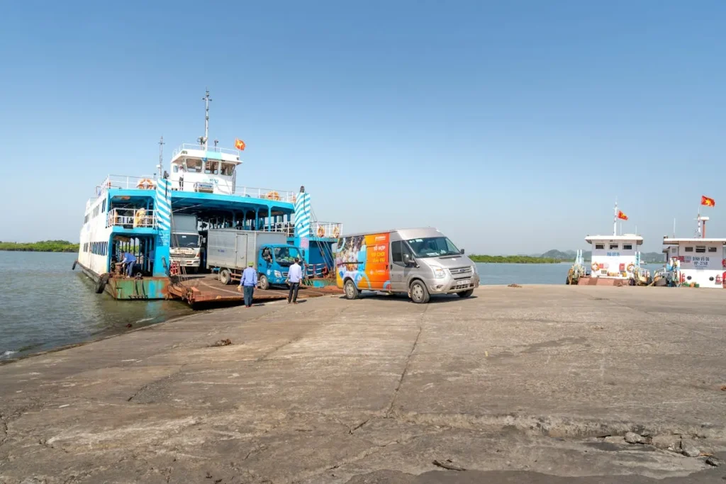 Motorhome boarding the Algeciras to Tanger Med ferry for Morocco crossing