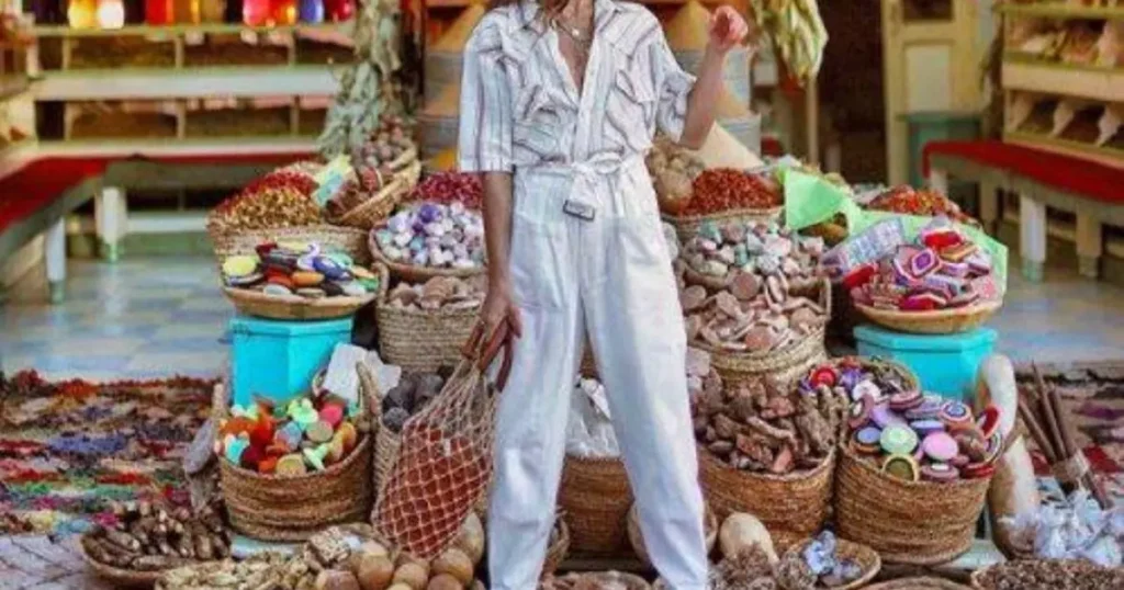 Essential hammam kit Morocco including kessa glove black soap towel and flip flops