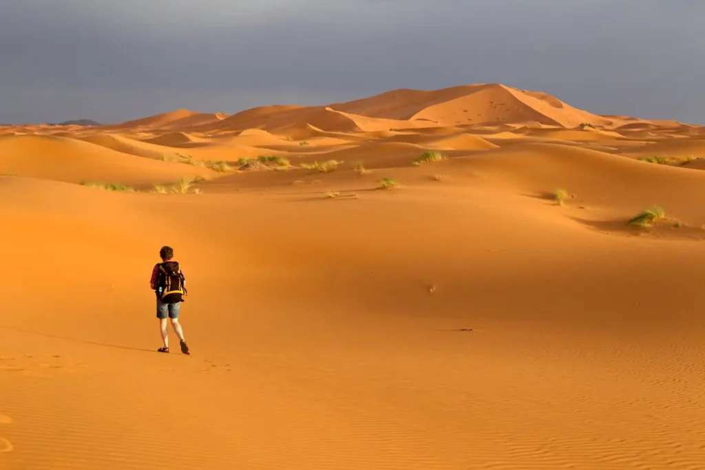 Merzouga Erg Chebbi sand dunes Sahara Desert Morocco