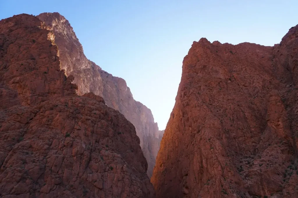 Todra Gorge canyon walls Morocco Sahara road trip