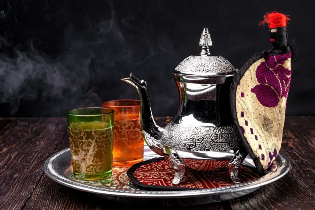 Culture shock in Morocco โ traditional mint tea pouring ceremony